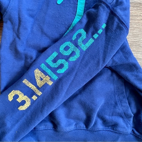 Peek Blue Hoodie with Green Pi Symbol - Picture 4 of 7